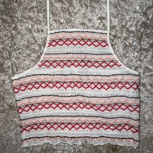 Women’s American Eagle Cropped Halter Tank Top